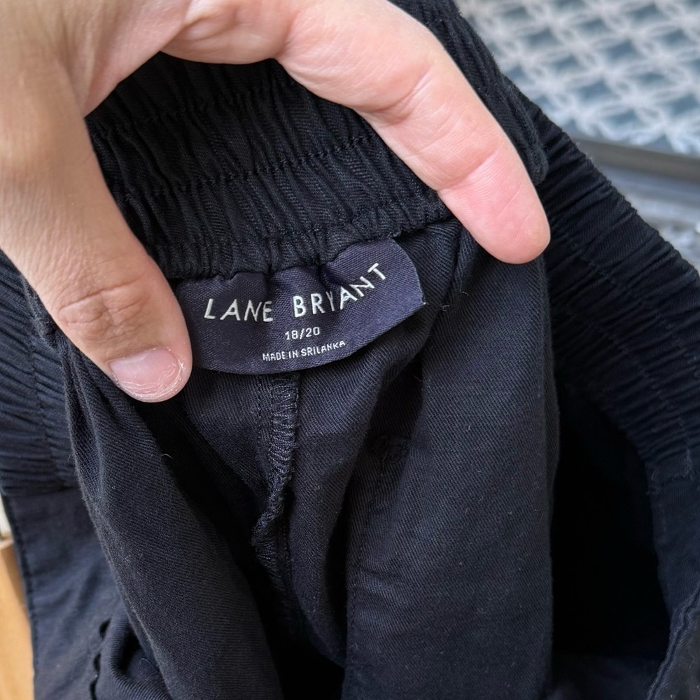 Lane Bryant The Softest Short Solid Black Slub Pull-On Shorts Women's Plus 18/20 - Picture 7 of 8